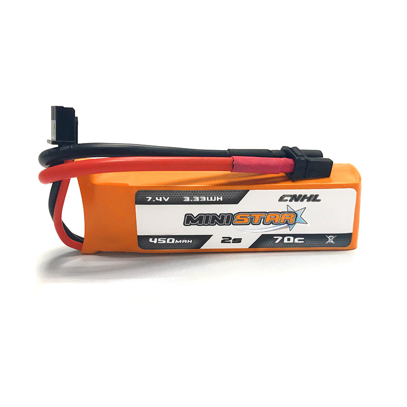 CNHL LiHV MiniStar HV 450mAh 7.6V 2S 70C Lipo Battery With XT30U