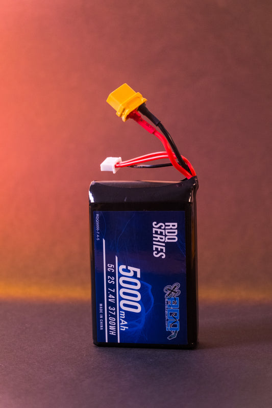 RDQ Series 7.4V 2S 5000mAh 5C LiPo Battery - XT60