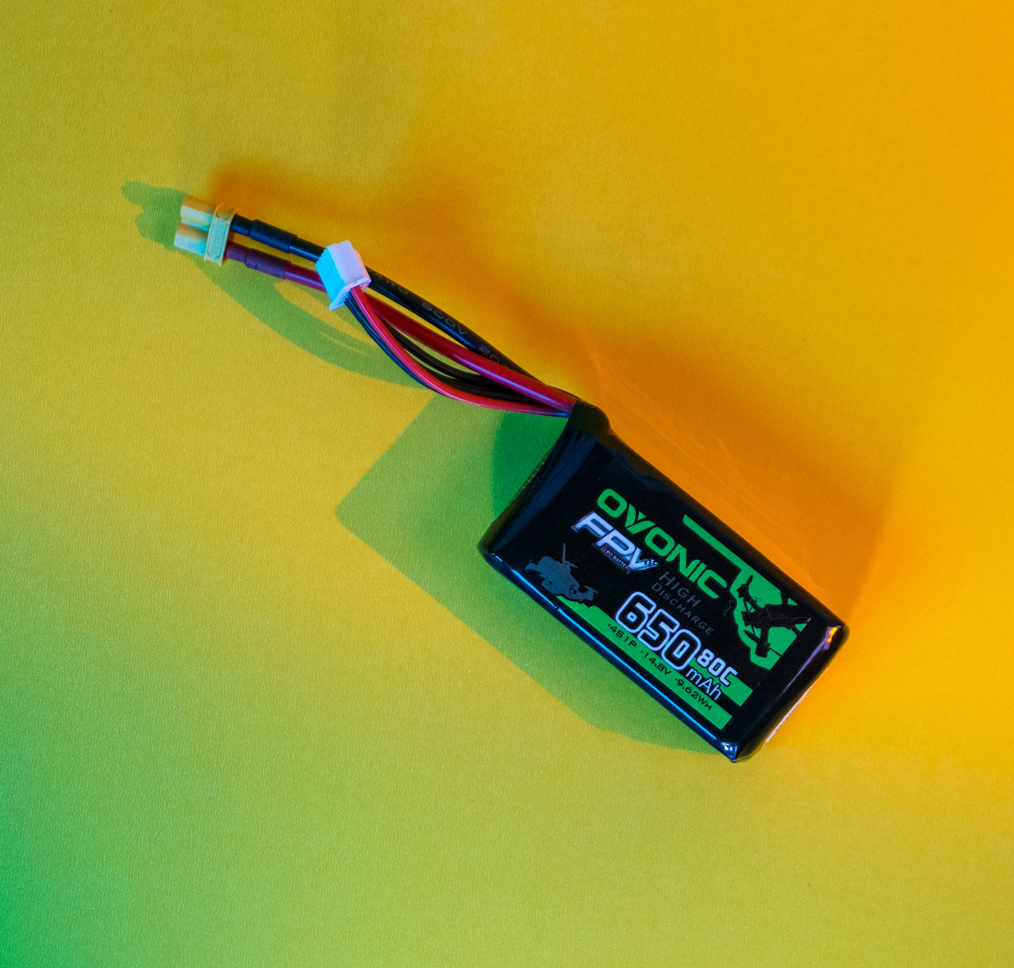 Ovonic 14.8V 80C 650mah 4S Lipo Battery Pack with XT30 Plug