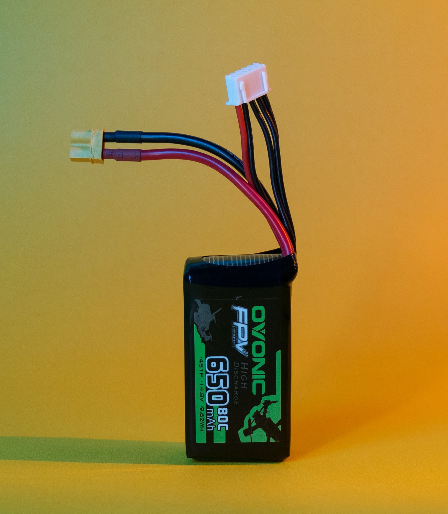Ovonic 14.8V 80C 650mah 4S Lipo Battery Pack with XT30 Plug