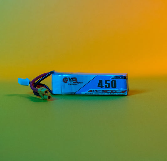 GNB 7.4V 2S 450mAh 80C LiPo Micro Battery w/ XT30