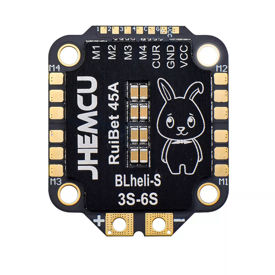 JHEMCU RuiBet 45A BLHELI_S Dshot600 3-6S Brushless 4in1 ESC 30X30mm