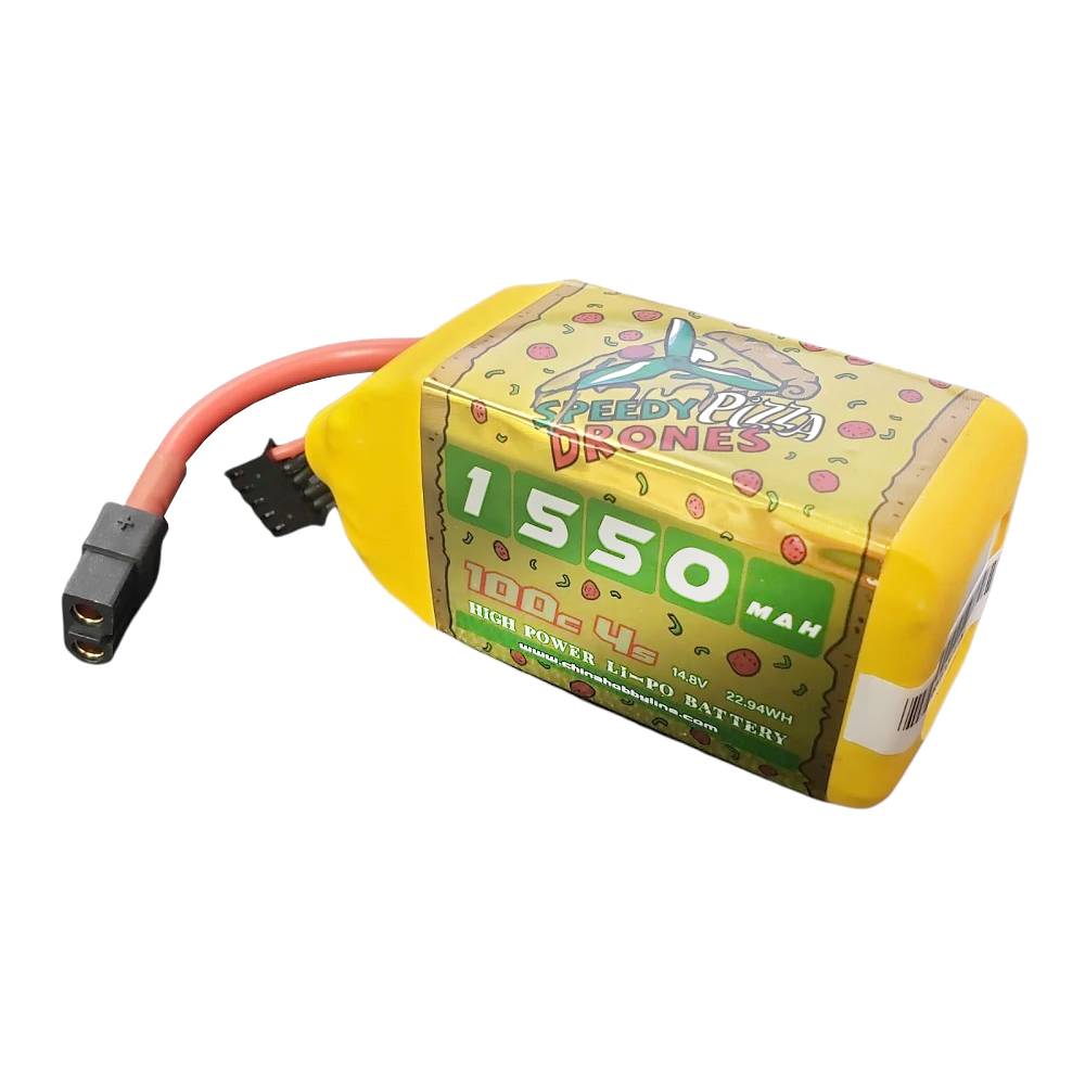 CNHL Speedy Pizza Drones 100C XT60 Lipo Battery - 1550mAh 4S
