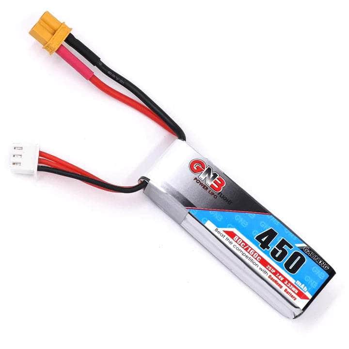 GNB 7.4V 2S 450mAh 80C LiPo Micro Battery w/ XT30