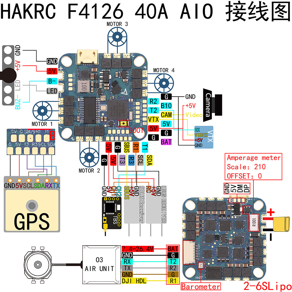 HAKRC F411 40A AIO
